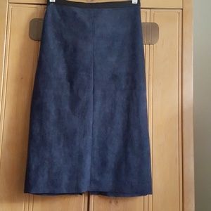 Bcbg maxazria faux suede skirt